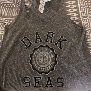 NWT Dark Seas super cute gray tank top